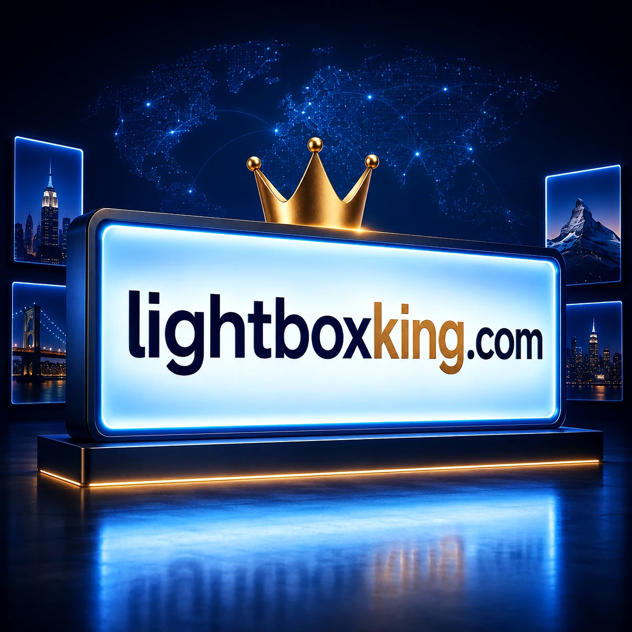Premium LightboxKing Markeninszenierung in einem modernen Studio